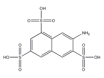 7-氨基-1,3,6-萘硫酸结构式