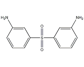 3,3'-二氨基二苯砜结构式