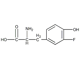 3-氟-DL-酪氨酸结构式