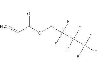 2,2,3,3,4,4,4-七氟丁基丙烯酸酯结构式
