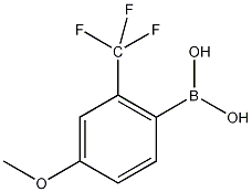 4-甲氧基-2-(三氟甲基)苯基硼酸结构式
