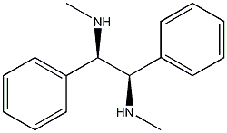 (1R,2R)-(+)-N,N'-二甲基-1,2-二苯基-1,2-二乙胺结构式