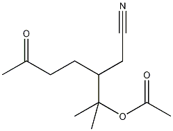 DL-3-(1-Acetoxy-1-methylethyl)-6-oxoheptanenitrile