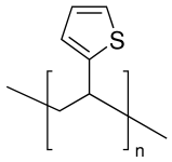聚(2-乙烯噻吩)结构式
