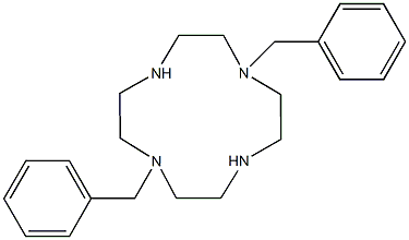1,7-Dibenzyl-1,4,7,10-tetraazacyclododecane结构式