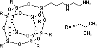 PSS-[3-(2-氨乙基)氨基]丙基-取代七异丁基结构式
