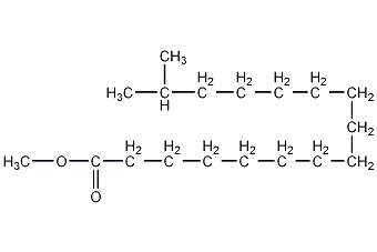 15-甲基十六烷酸甲酯结构式