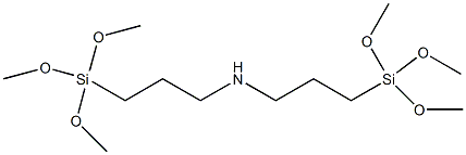 二[3-(三甲氧基甲硅烷基)丙基]胺结构式