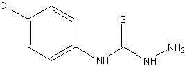 4-4-氯苯基氨基硫脲结构式