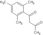 1-(2-均三甲苯)-1,3-丁酮结构式