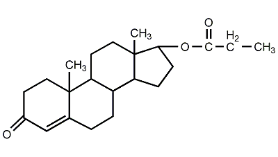 丙酸睾酮结构式