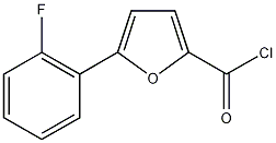 5-(2-氟苯基)-2-呋喃甲酰氯结构式