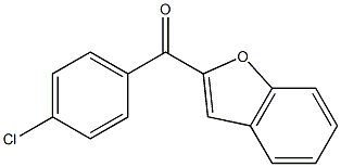(4-氯苯甲酰)苯并呋喃结构式