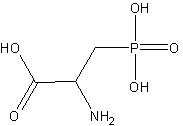 DL-2-氨基-3-磷丙酸结构式