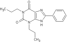 1.3-二丙基-8-苯基黄嘌呤结构式