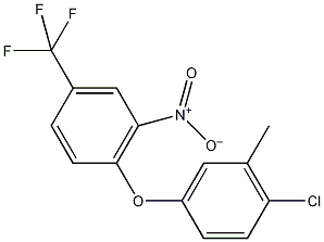 4-(4-氯-3-甲基苯氧基)-3-硝基苯并三氟结构式