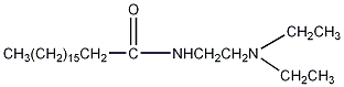 N-[2-(二乙氨基)乙基]硬脂酰胺结构式