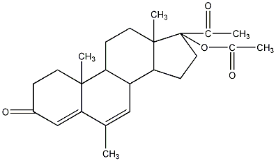甲地孕酮醋酸酯结构式