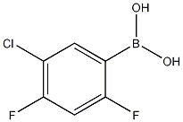 5-氯-2,4-二氟苯基硼酸结构式