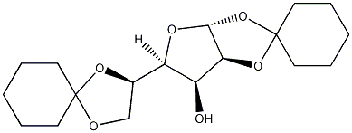 2,3:5,6-二-O-环亚己基-α-D-甘露糖结构式