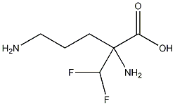 DL-α-二氟甲基鸟氨酸盐酸盐结构式