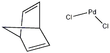 (双环[2.2.1]七-2,5-二烯)二氯钯(II)结构式