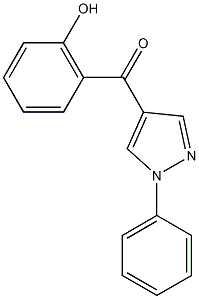 2-羟苯基1-苯基-1H-吡唑-4-基甲酮结构式