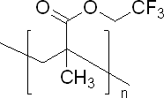 聚(2,2,2-三氟乙基丙烯酸甲酯)结构式