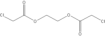 乙二醇二(单氯乙酸酯)结构式