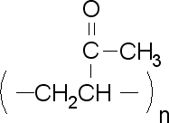 聚(乙烯甲基酮)结构式