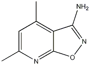 3-氨基-4,6-二甲基异恶唑[5,4-b]吡啶结构式