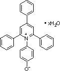 1-(-羟基苯基)2,4,6-三苯基氢吡啶内盐水合物结构式