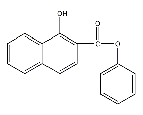 羟基-2-萘甲酸苯酯结构式