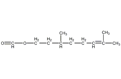 3,7-二甲基-7-辛烯醇甲酸酯结构式