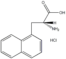 3-(1-萘基)-D-丙氨酸盐酸盐结构式
