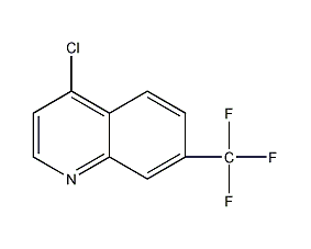 4-氯-7-(三氟甲基)喹啉结构式
