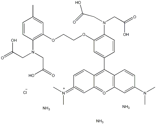 RHOD 2三铵盐结构式