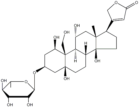 毒毛旋花苷G结构式