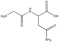 Nα-甘氨酰-DL-天冬酰胺结构式