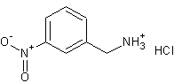 3-硝基苄胺盐酸盐结构式