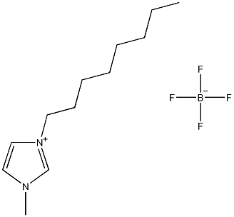 1-甲基-3-辛基咪唑四氟硼酸盐结构式