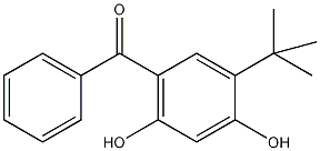 5-叔丁基-2,4-二羟基二苯酮结构式