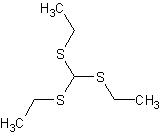 三(乙硫基)甲烷结构式