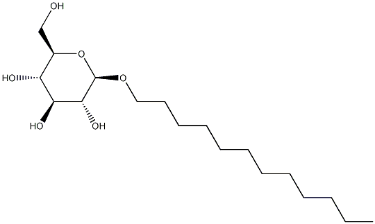 正十二烷基β-D-吡喃葡糖苷结构式
