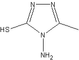 4-氨基-5-甲基-4H-3-巯基-1,2,4-三唑结构式