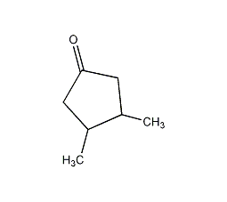 3,4-二甲基环戊酮结构式