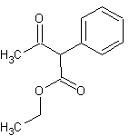 2-苯基乙酰乙酸乙酯结构式