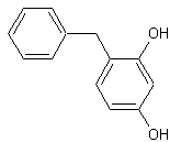 4-苯甲基间苯二酚结构式