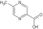 2-甲基吡嗪-5-羧酸结构式