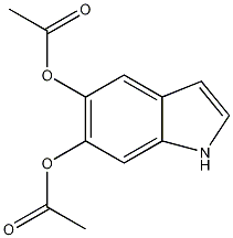 5,6-二乙酰氧基吲哚结构式